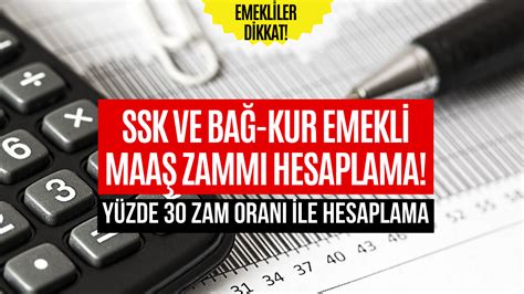 Emekli Maa Hesaplama Ssk Ve Ba Kur Emekli Ma Lar In