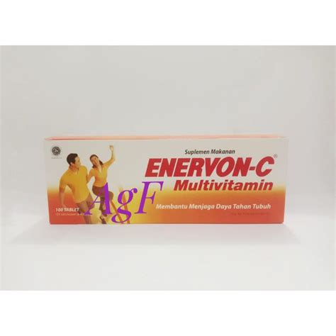 Jual Enervon C Tab Isi 100 Strip Darya Varia Jual Per Box Shopee