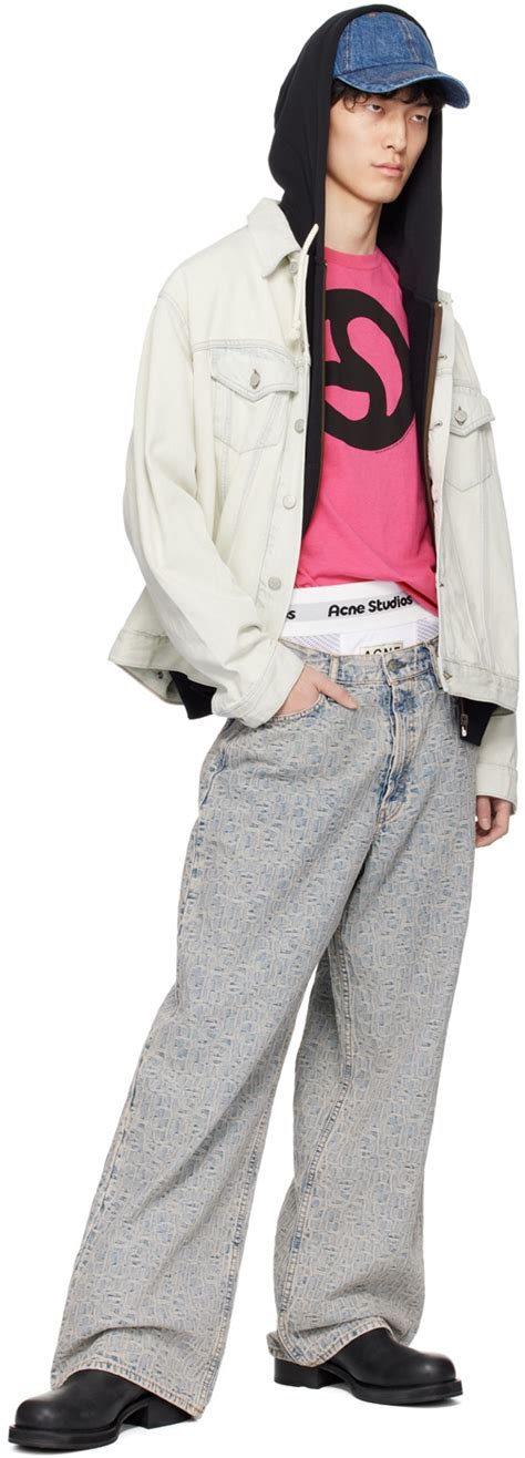 Acne Studios Blue Relaxed Fit Denim Jacket Acne Studios