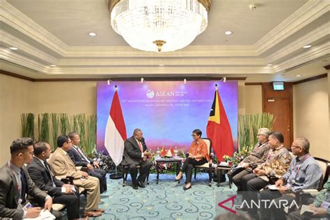 Pertemuan Bilateral Indonesia Dengan Timor Leste ANTARA News