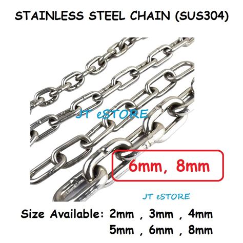 Jt Estore Mm Mm Stainless Steel Chain Aisi Chain Link