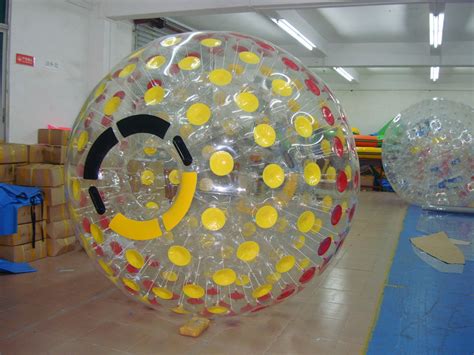 Nice Colorful Zorb Ball Played on Grassland, On Water, On Snow, On Sand ...