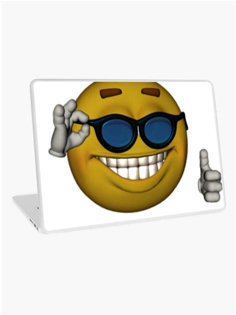 Smiley Face Sunglasses Thumbs Up Emoji Meme Face Duvet