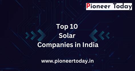 Top 10 Solar Companies In India