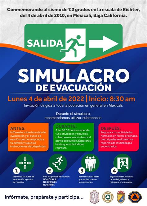 Todo Listo Para El Simulacro De Sismo Del Lunes 4 ExpressoBC