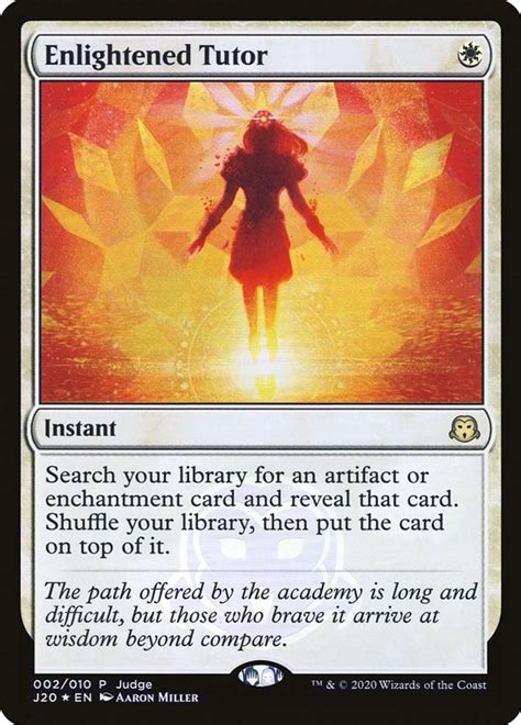 Enlightened Tutor Judge Promos Magic The Gathering