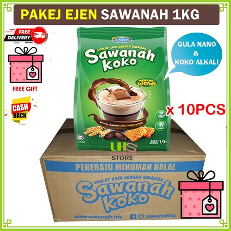 Borong Package X Kg Sawanah Wow Coco Malt Drink Chocolate Drink