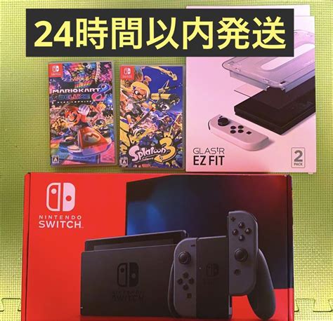 ィガイド 【13まで限定値下】ニンテンドースイッチ バッテリー強化版＋スプラ3＋マリカ アルコール