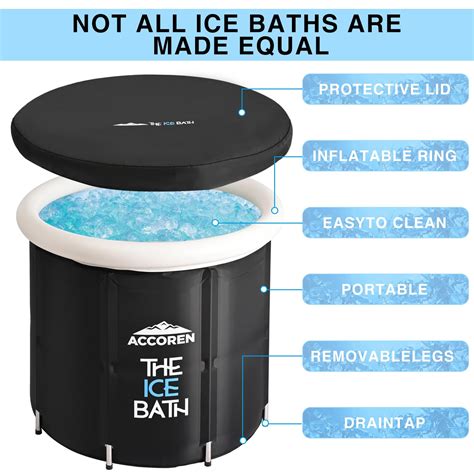 Snapklik New Upgraded Ice Bath Tub Metal Support For Athletes