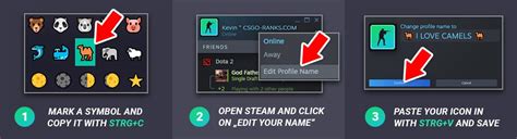 Steam Name Symbol List Icons And Emojis For Steam Name