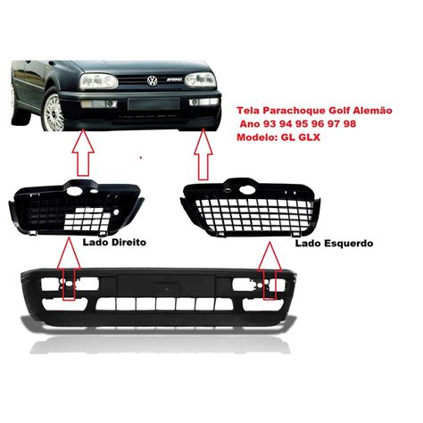Grade Inferior Parachoque Dianteiro Golf Alem O Tela