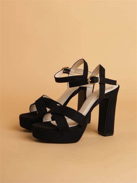 Buy Eridani Veronic Black Heels Online