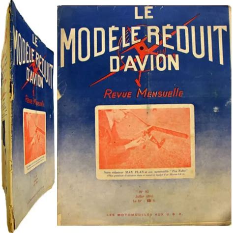 LE MODÈLE RÉDUIT davion n92 1946 modélisme maquette Morane 660 Feu