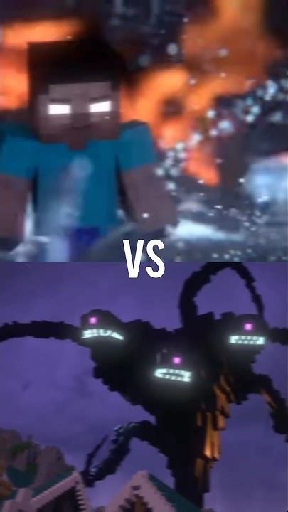 Minecraft Herobrine Vs Wither Storm Minecraft Trending Shrots