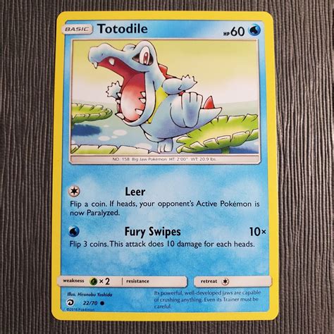 Totodile Dragon Majesty Regular Common Pokemon Mp Ebay