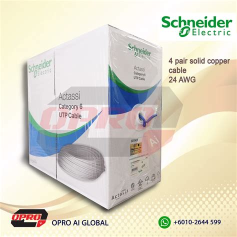 Schneider Actassi Digilink Ori 4 Pair Utp Cat 6 Cat6 Cable 24awg 305m Shopee Malaysia