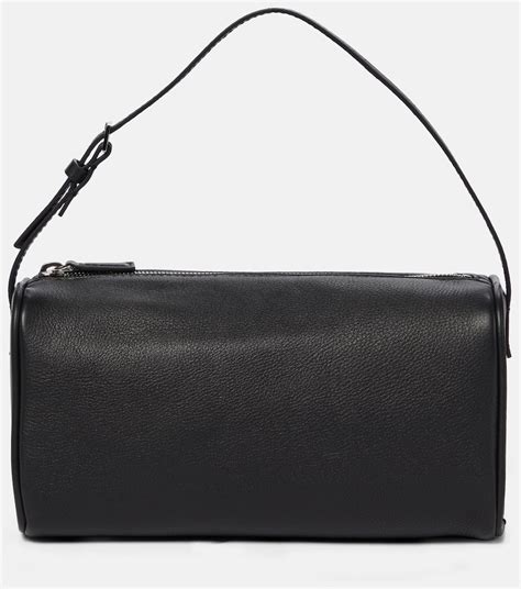 The Row 90s Baguette Leather Shoulder Bag In 黑色 ModeSens