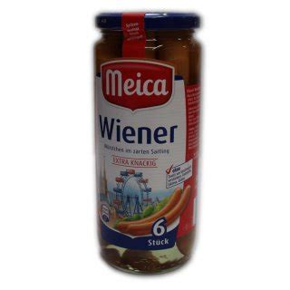 Meica Wiener 6 Wiener Würstchen im zarten Saitling 250g Glas