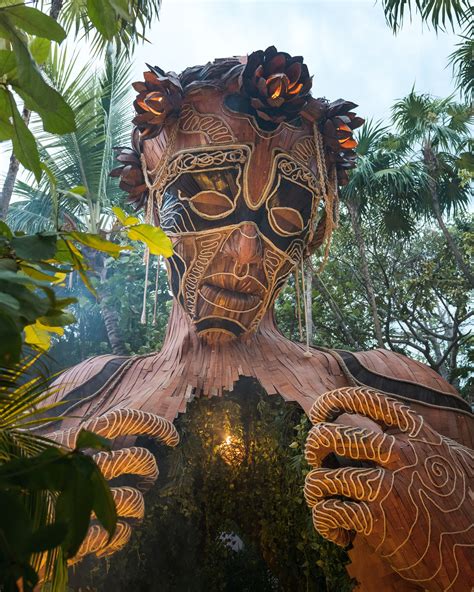 Ahau Tulum Mystical Statues Beachfront Cabanas