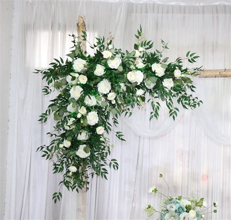 White Rose Greenery Eucalyptus Wedding Archway Flower Large Wedding