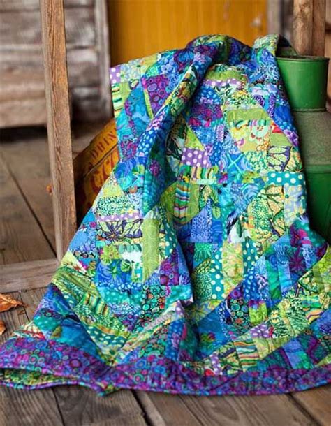 Fragmented Triangles 48x48 Quilt Kit Kaffe Fassett Collective Fabrics Etsy Kaffe Fassett