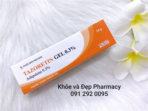 Tazoretin Gel 0 3 Adapalen 03 Thuốc Bôi điều Trị Mụn Trứng Cá Mụn