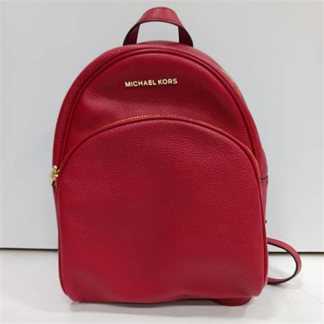 Buy The Red Michael Kors Mini Backpack Goodwillfinds