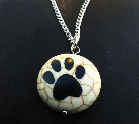 Paw Necklace Dog Paw Jewelry Animal Jewelry Dog Necklace - Etsy