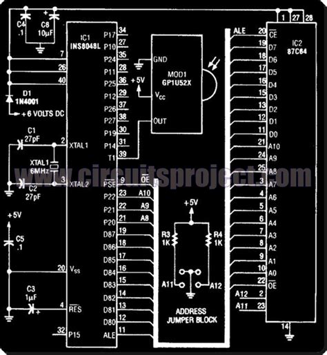 Remote Control Transmitter And Receiver Circuit Diagram Simp