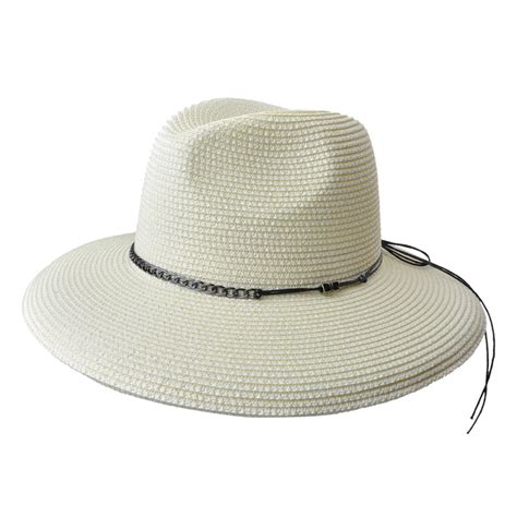 Juleeze Women S Hat Beige Paper Straw