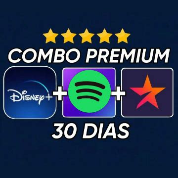 COMBO DISNEY SPOTIFY PREMIUM STAR Assinaturas E Premium GGMAX