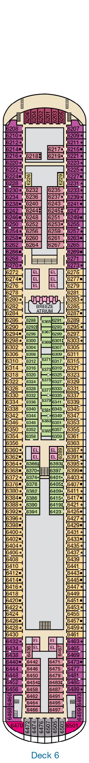 Carnival Breeze Deck Plans Cruiseind