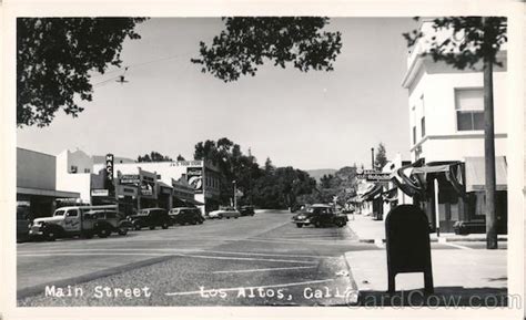 Main Street Los Altos, CA Postcard