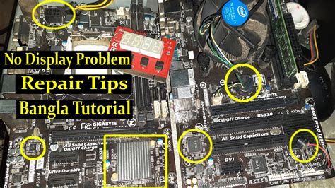 How To Repair Display Problem Tips Gigabyte GA-H81M-S2PV & Gigabyte GA-H81M-DS2V | Basic ...