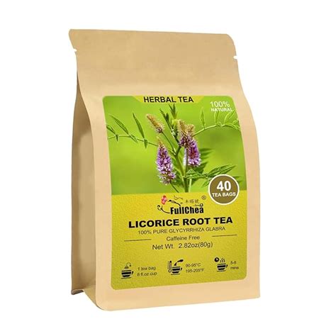 Amazon FullChea Licorice Root Tea Bag 40 Teabags 2g Bag