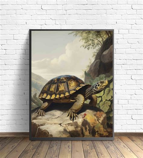 Turtle Art Print Posters Animal Abstracts Wall Art Painting - Etsy