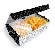 Caixa Embalagem Para Batata Frita Delivery Preto Pdv Print