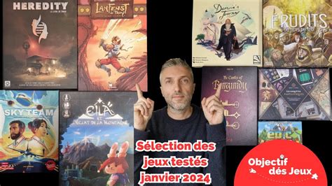 Sélection top des jeux de société du moment joués en janvier 2024