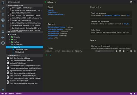 Citrix Developer Tools For Visual Studio Code Citrixdeveloper Vscode