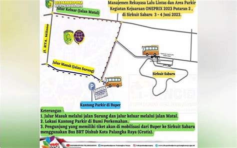 Rekayasa Lalu Lintas One Prix Masuk Lewat Jalan Surung