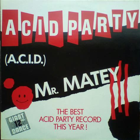 Mr Matey Acid Party 1989 Vinyl Discogs