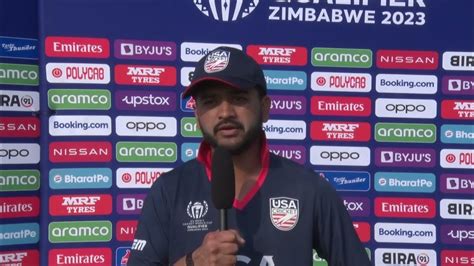 Monank Patel Post Match Press Interview 2023 Icc World Cup Qualifiers Usa Vs Ireland