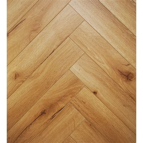 Lignum Fusion 12mm Premium Herringbone Oak Robust Natural Herringbone