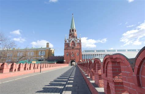 Troitskaya Turm Moskau Der Kreml Redaktionelles Stockfoto Bild Von