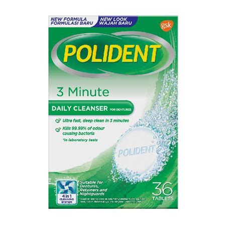 Polident Denture Cleanser 36s Big Pharmacy