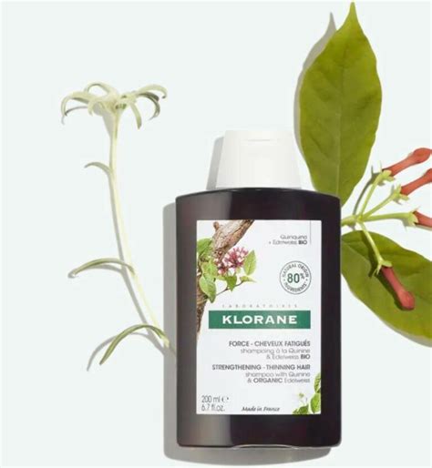 KLORANE Shampooing Traitant Fortifiant à La Quinine et Edelweiss Bio