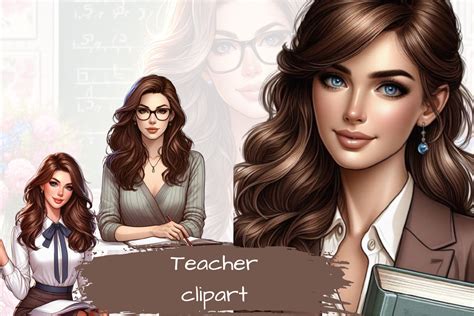 Teacher Clipart Beautiful Teacher Female Clipart Back To School