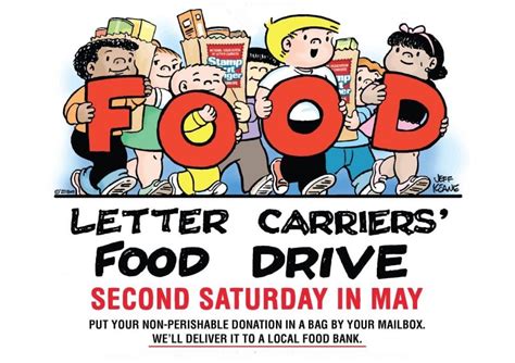 Nalc Th Annual Letter Carriers Stamp Out Hunger Food Drive Is May