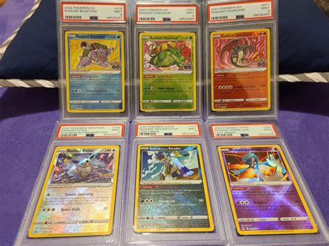 Mavin Psa Pokemon Go Radiant Charizard Blastoise Venusaur Eevee