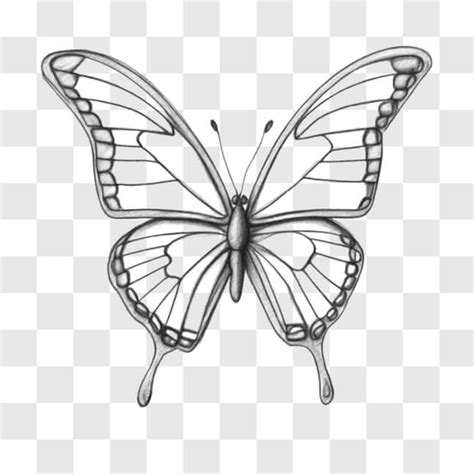 Télécharger Dessin éducatif de papillon en noir et blanc Sketches En ...